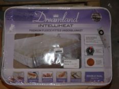 Lot to Contain 2 Dreamland Intelliheat Premium Fleece Fitted Under Blankets Combined RRP £120 (