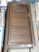 Dark Wooden Single Door Barlet Towel Cupboard RRP £150 (957309)