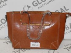 Brand New Womens Coolives Tan Leather Handbag with Gold Detail RRP £50