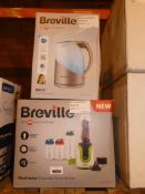 Lot to Contain 2 Boxed Assorted Breville Items To Include a Colour Mix Family Blender and a Brita