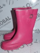 Brand New Pair of EU36 Oufan Ladies Bright Pink Wellington Boots