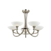 Boxed Endon Lighting Cagny 5 Light Chandelier Style Ceiling Light RRP £60 (10163)