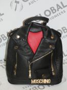 Brand New Womens Coolives Moschino Style Leather Ladies Mini Backpack (This Is Not Original