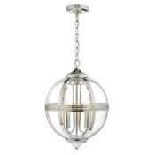 Boxed Dar Vanessa Pendant Light (DLI8144) RRP £130 (8482)