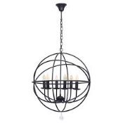 Boxed Metal Sphere Chandelier Style Ceiling Lamp RRP £100 (10474)