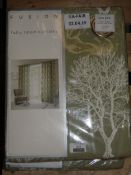 Lot to Contain 2 Fusion Woodland Trees 46 x 72Inch Eyelet Headed Curtains