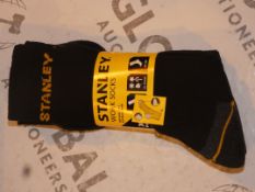 Lot to Contain 10 Brand New Packs of 3 Size 6 - 11 Stanley Work Socks Combined RRP £60