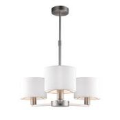 Boxed Endon Lighting Suri 3 Light Shaded Chandelier Ceiling Light RRP £85 (UEL4549)(10688)