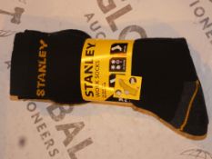 Lot to Contain 10 Brand New Packs of 3 Size 6 - 11 Stanley Work Socks Combined RRP £60