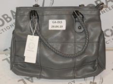 Brand New Womens Coolives Grey Leather With Smoked Grey Metal Detail RRP £50