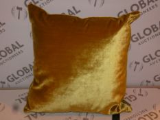 Lot to Contain 3 Paoletti Square Designer Scatter Cushions with Luxe Velvet Cover (11238)