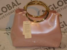 Brand New Womens Coolives Baby Pink Mini Clutch Bag with Gold Detail RRP £50