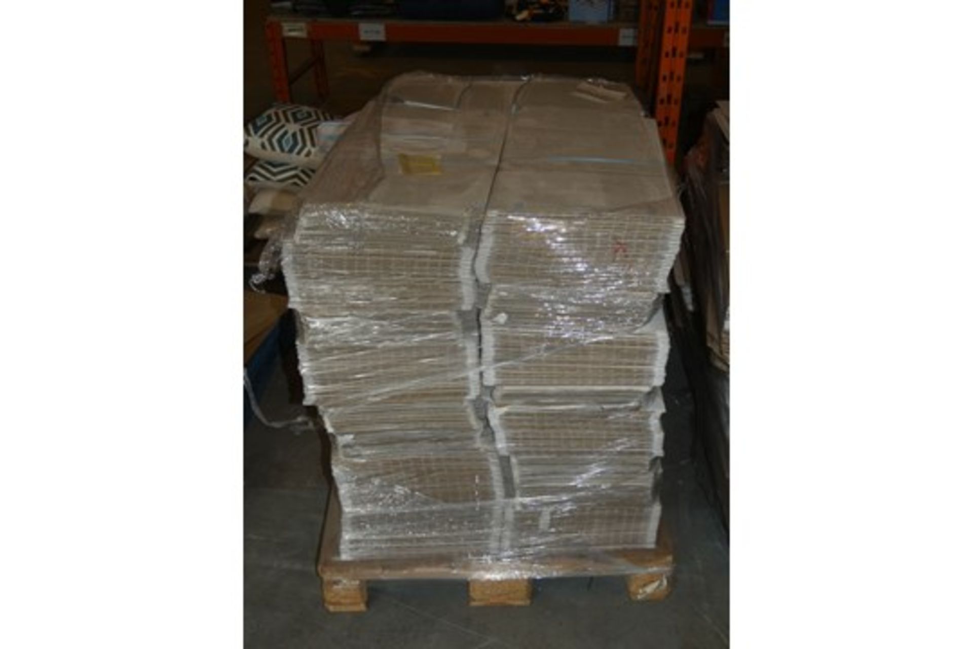 Pallet Containing a Large Quantity of Flatpack Packaging Boxes and Packaging Box Lids