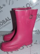 Brand New Pair of EU35 Oufan Ladies Bright Pink Wellington Boots