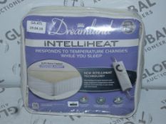 Lot to Contain 2 Assorted Dreamland Intelliheat Heated Fleece Mattress Protectors and Under