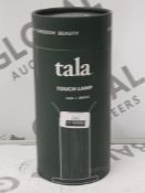 Boxed Tala Oak and Brass Touch Lamp RRP £85 (731110)