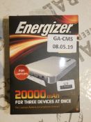 Boxed Energiser 20000MAH 3 Devices at Once Portable Battery Charger RRP £150