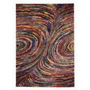Castle Home Red Multi Coloured Area Rug RRP £45 (AAST1846)(11500)