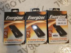 Boxed Energiser QE10003 Portable Smart Phone and Tablet Chargers RRP £25 Each