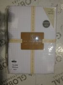 The Linen Yard Kingsize 100% Cotton Waffle White Duvet Cover Sets (8527)