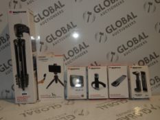 Boxed Complete 6 Piece Manfrotto Camera Accessory Pack to Include the Compact Action Tripod with