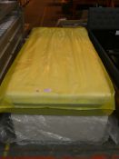 90 x 190cm Single Divan Bed Base Complete with A Simba Memory Foam Medium to Firm Mattress (
