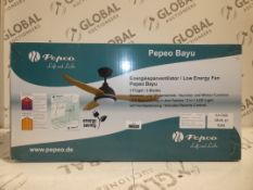 Boxed Pepeo Bayu 3 in 1 LED Fan Light RRP £260 (PIPO1057)(8184)