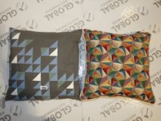 Assorted Square Scatter Cushions for Dutch Décor and Made With Love (8527)(SCCB1574) RRP £25 - £35