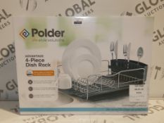Boxed Polder Advantage 4 Piece Dish Rack RRP £35 (PLDH1036)(8184)