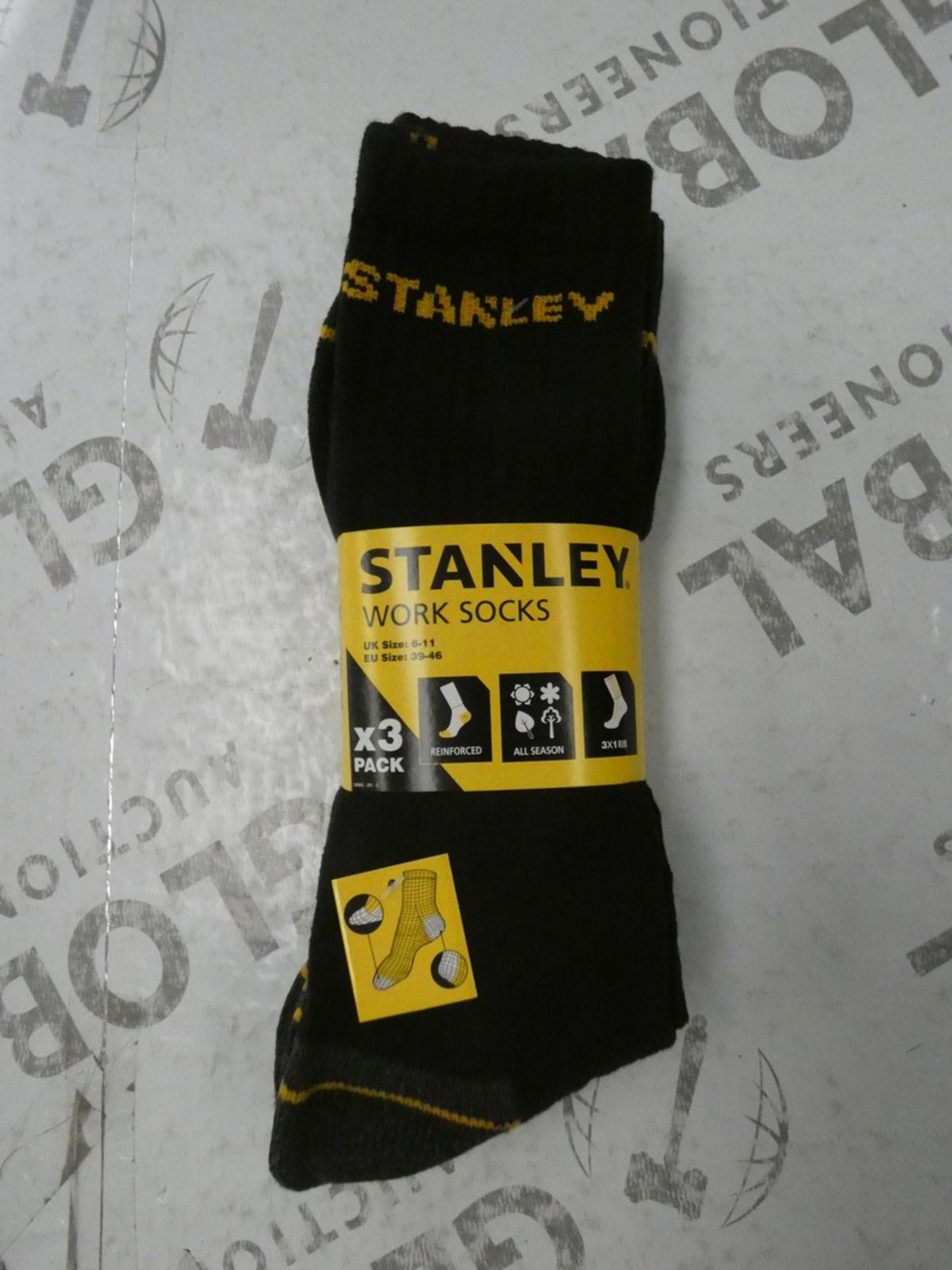 Brand New Packs Of 3 Stanley UK Size 6-11 Black Wo