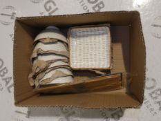 Boxed 12 Piece Domestic By Maser 6 Person Porcelain Dinner Service (DMBM1147)(8184)