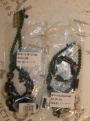 Costume Jewellery Ladies Big Bead Necklaces Combined RRP £60 (3623600)(363915)
