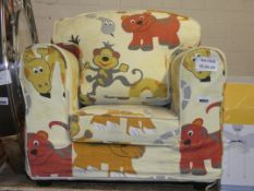 Boxed Party Luce Jungle Animals Childrens Sitting Room Arm Chair RRP £100 (JK21112)(11345)