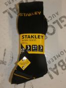 Lot to Contain 10 Brand New Packs of 3 Size UK6 - 11 Stanley Socks Combined RRP £60