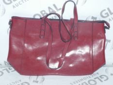 Brand New Womens Coolives Red Leather Tote Bag RRP £50