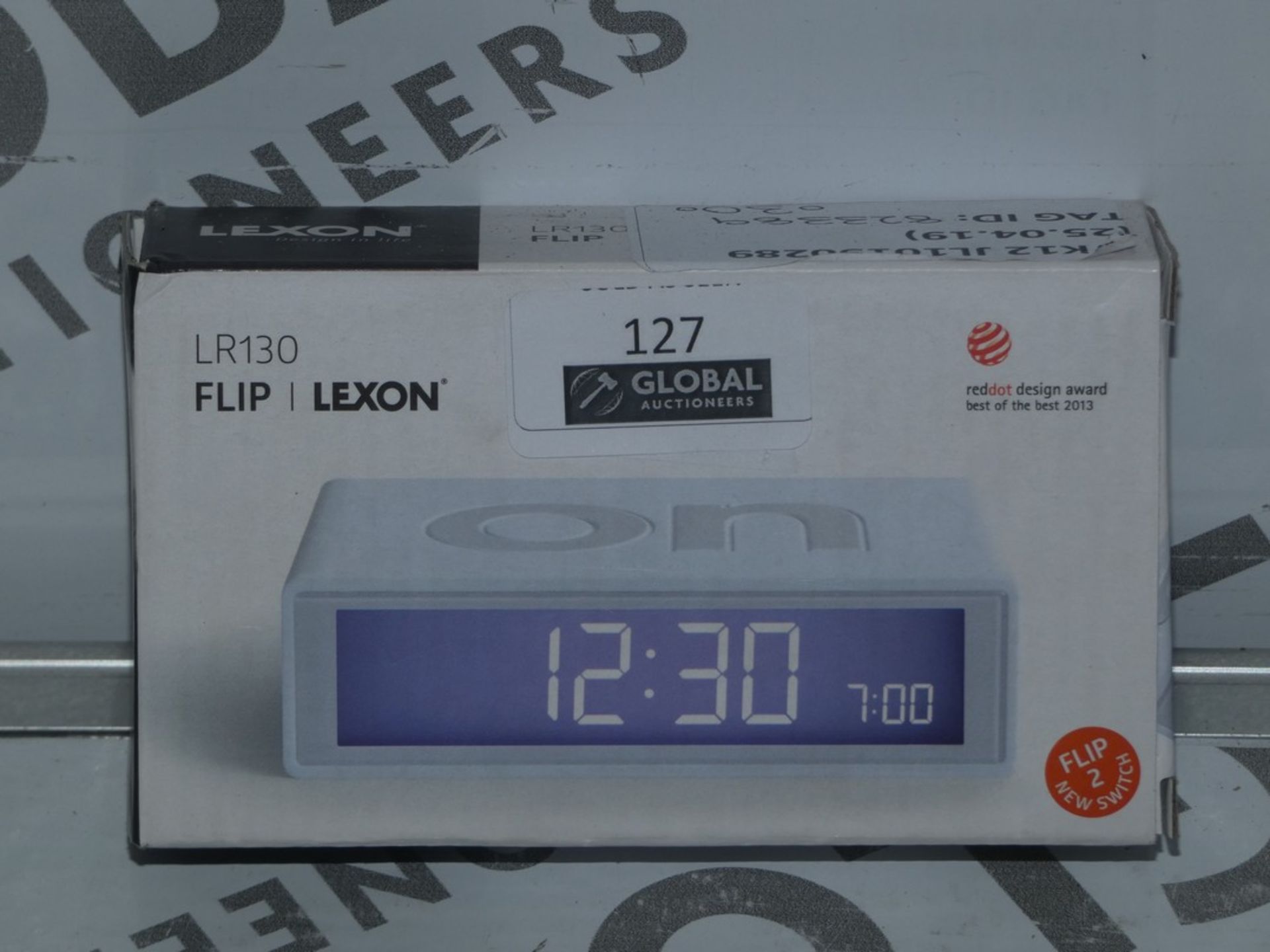 Lot to Contain 4 Boxed Lexon R130 Flip Alarm Clock