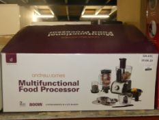 Boxed Andrew James Multi Functional 800W Food Processor