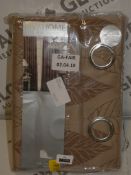 Lot to Contain 2 Pairs of Riva Home 66 x 72Inch and 90 x 90Inch Eyelet Fully Lined Curtains in Dolby