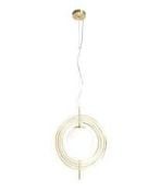 Lot to Contain 2 Assorted Lighting Items to Include a Home Collection Romy Pendant Light and a