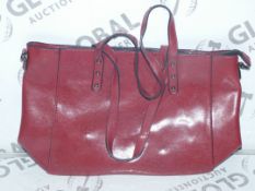 Brand New Womens Coolives Red Leather Tote Bag RRP £50