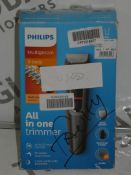 Lot to Contain 2 Boxed Assorted Mens Beauty Accessories to Include a Philips Perfect Beard Trimmer