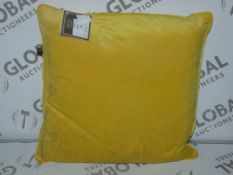 Lot to Contain 4 Scatter Box Design With Love Luxurious Feather Filled Yellow Scatter Cushions