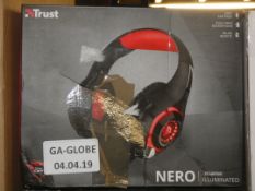 Lot to Contain 5 Boxed Pairs of Trust Nero PC Laptop Illuminated Gaming Headsets