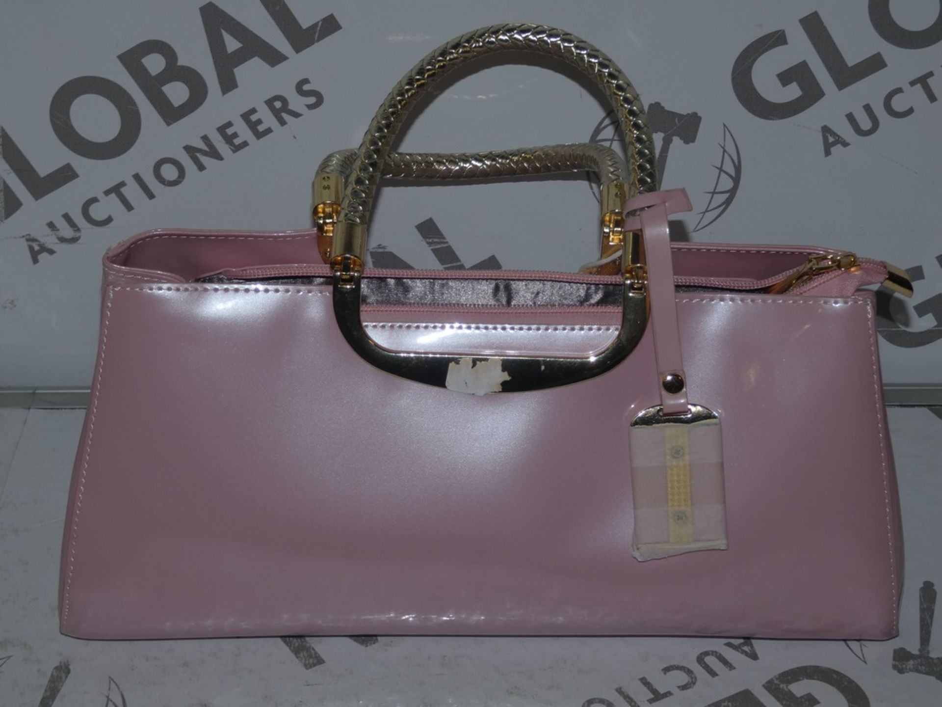 Brand New Womens Coolives Baby Pink Shoulder Bag with Gold Detail RRP £50