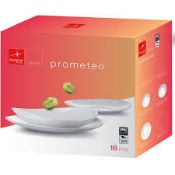 Boxed Pormeteo 18 Piece Dinnerwear Set RRP £30 (10961)(BORM1035)