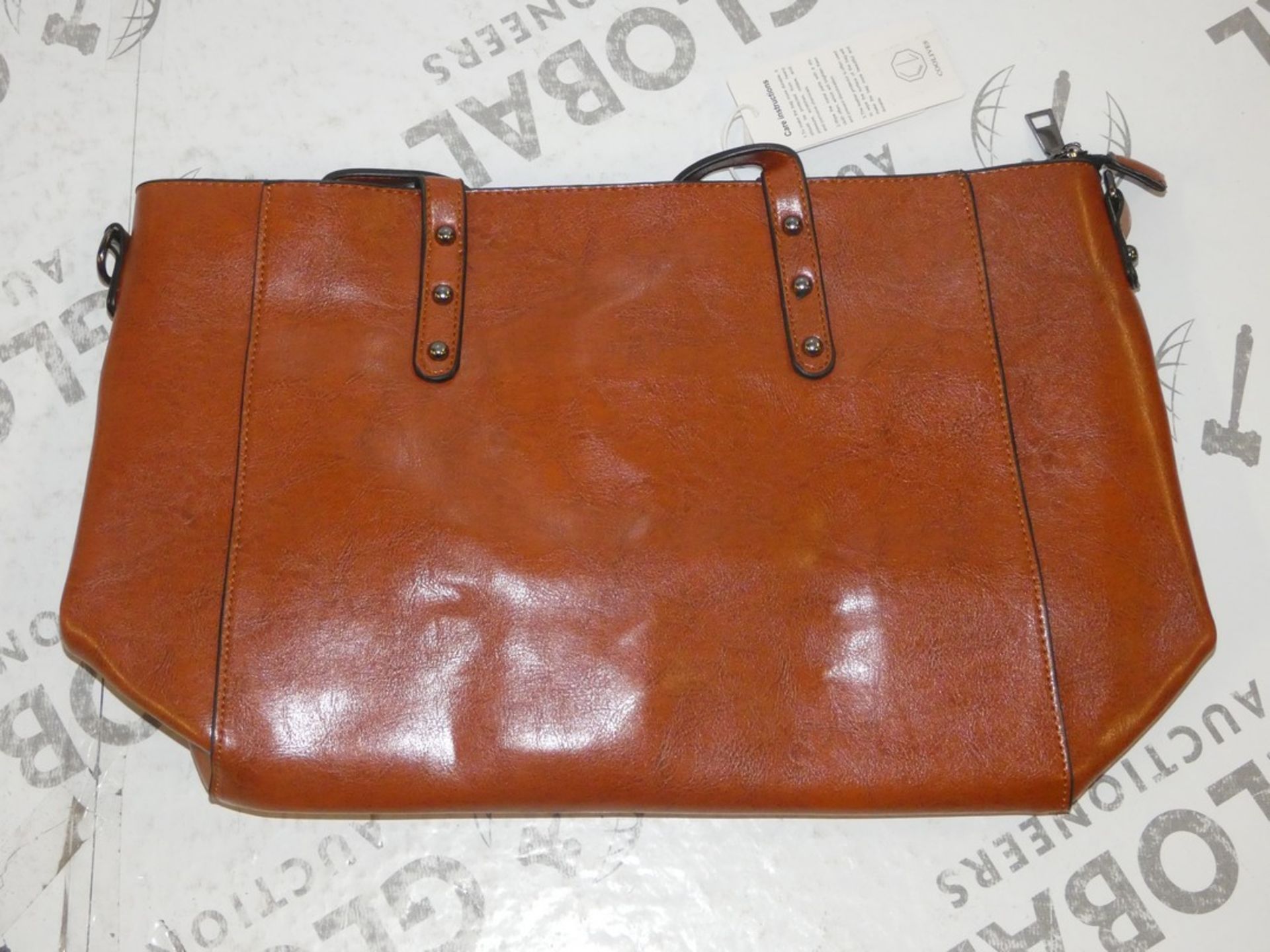 Brand New Womens Coolives Tan Leather Designer Handbag RRP £50