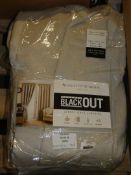 Pair of Thermal Hamilton McBride England Black Out 228 x 274cm Luxury Lined Curtains RRP £80 (