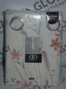 Lot to Contain 2 Pairs of Dreams and Drapes Selene Natural 66 x 72Inch Eyelet Headed Curtains (