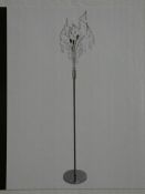 Boxed Home Collection Betsy Stainless Steel and Glass Floor Lamp RRP £130