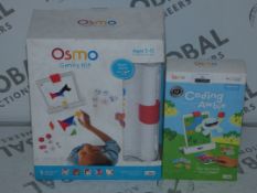 Osmo Genius Kit Interactive Play Board Complete With The Adventures with Coding Owbie Interactive